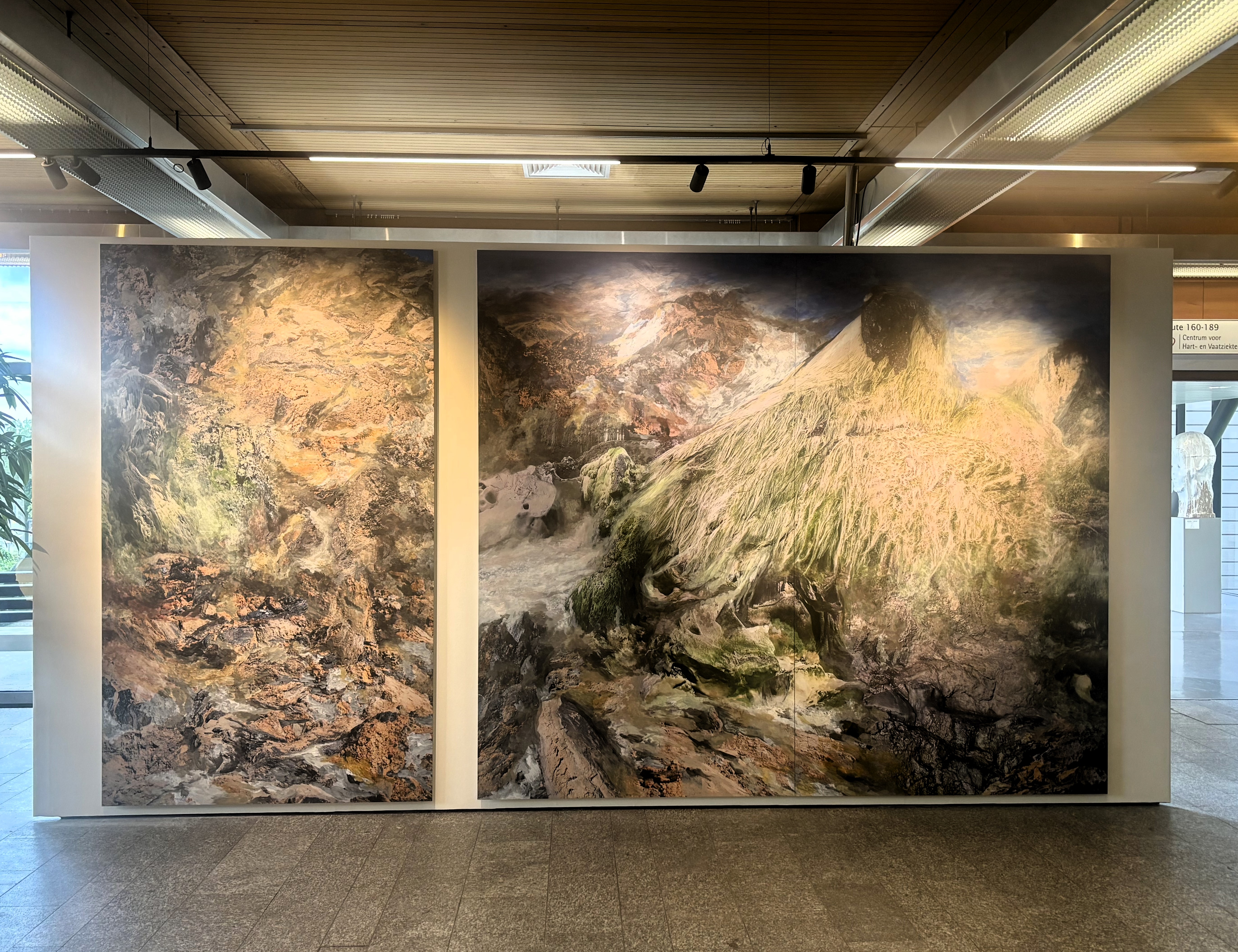 Marie Cloquet toont Earth, Wind & Fire op de Kunstmuur van het UZ Brussel